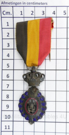 Bronzen Belgische Arbeidersmedaille insigne medaille Dus decoration du Travail de 1e Classe habilete Moralite - origineel