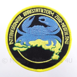 Internationaal Arrestatieteam Zuid-Nederland  embleem - met klittenband - diameter 9 cm