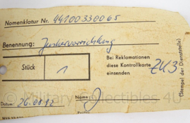 Duits DDR onderdeel in verpakking - Junkervorrichting - 28 x 4 cm - origineel