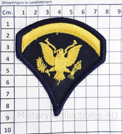 US Army Rank patch pair - Specialist - geel op donkerblauw - 8,5 x 7,5 cm - origineel