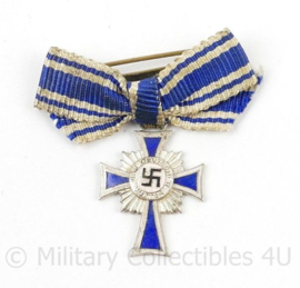 WO2 Duits miniatuur Mutterkreuz im silber met lint - origineel
