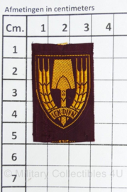 WO2 Nederlandsche Arbeidsdienst NAD embleem "Ick Dien" - 3 x 5 cm - origineel