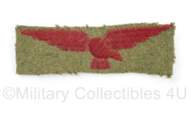 WW2 British RAF Royal Air Force Shoulder Eagle patch Tropical uniform - 7 x 2,5 cm - origineel
