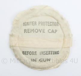 Igniter protector Remove Before Inserting in Gun stoffen kap voor in een geschut - diameter 20 cm -  origineel