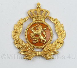 KL Nederlandse leger Officiers pet insigne goud - zonder bevestigingspinnen - 5 x 5 cm - origineel