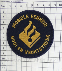 Nederlandse Politie Mobiele Eenheid Gooi en Vechtstreek embleem met klittenband - 9 cm diameter - origineel