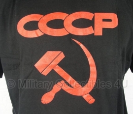 T shirt CCCP USSR - rood / zwart - Small, XL of XXK