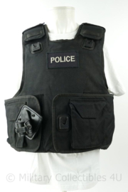 Politie Police  vest met ballistische kogelwerende en steekwerende inhoud en batonhouder - HOSDB/CAST-normen HG2/KR2/SP2 - maat XL - origineel