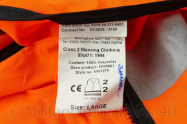 MOV CON Movement Control veiligheids hesje met rits en NSN nummer - maat Large - origineel