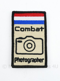 Combat Photographer embleem - met klittenband - 8,5 x 5 cm