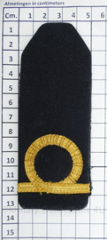 KMARNS en Marine epauletten rang Adjudant - 13 x 5 cm - origineel