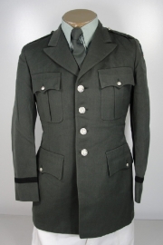 US Army Class A jacket - zilveren knopen - Officiers versie - 60'er jaren - donkergroen - meerdere maten - origineel