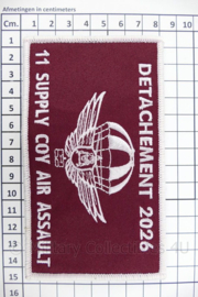 LUMBL Detachement 2026 - 11 Supply Coy Air Assault patch - met klittenband - 14½ x 8 cm - voor rugzak klep