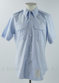 US Army Shirt Man's Short Sleeve overhemd korte mouw - lichtblauw - size 15,5 = NL maat 41  - nieuw - origineel