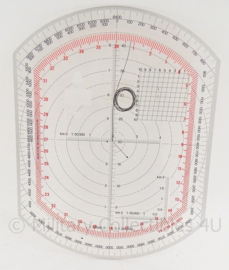 KL Landmacht tactische tekens hoekmeter en orientatie schijf  - set van 2 - origineel