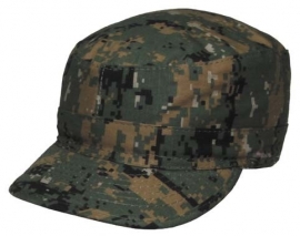 US BDU field cap Rip Stop - USMC Marpat Digital Woodland