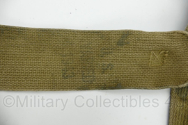WO2 US Army M1936 suspenders khaki - met blanco aan bovenkant - origineel