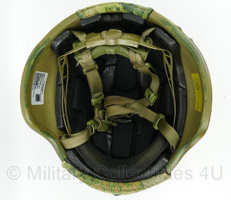 Revision Galvion Doks Helm Baltskin Viper P6N groen met NFP Green cover - maat 4 (56,4 tm. 61 cm.) = Large  - gedragen - origineel