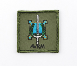 KL Nederlandse leger AVRM Algemene Vereniging van Reserve Militairen borstembleem - met klittenband - 5 x 5 cm - origineel