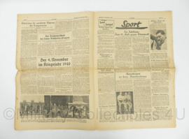 WO2 Duitse krant 8 Uhr Blatt Sonntags Ausgabe 30 september 1940 - 47 x 32 cm - origineel