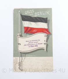 WO1 Duitse Postkarte Gruss Aus Berlin 1906  - 14,5 x 9 cm - origineel