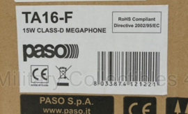Paso TA 16-F 15W Class-D Megaphone megafoon - nieuw in doos - origineel