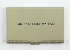 KLu Luchtmacht GGW Groep Geleide Wapens visitekaartjes houder - afmeting 9 x 6 x 1,5 cm - origineel