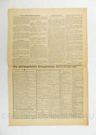 WO2 Duitse krant Frankische Tageszeitung nr. 235 6 oktober 1944 - 47 x 32 cm - origineel