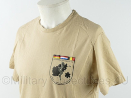 KL Nederlandse leger Afghanistan MEDTF 15 Mobile Medical Platoon shirt khaki - maat Large - nieuw - origineel