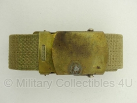 US Army officer trouser belt khaki - 96 cm - origineel WO2