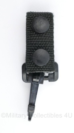 Zwarte Nylon Gesp voor aan de koppel -  12 x 4 cm - origineel