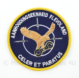 Aanhoudingseenheid Flevoland Celer Et Paratus embleem - met klittenband - 9 cm. diameter