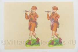 WO2 Duitse HJ Hitler Jugend decals set - 20 x 9 cm - origineel