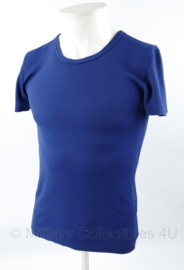 Ondershirt Coolmax - korte mouw - blauw - maat 36 - gedragen - origineel