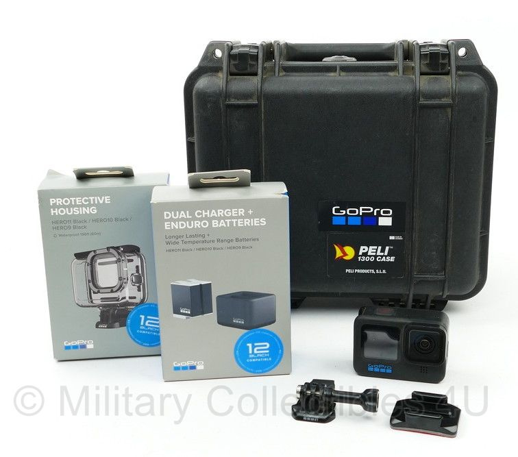 GoPro HERO10 Black set in PELI 1300 case - 26 x 25 x 18 cm GoPro HERO10 Black set in PELI 1300 case - 26 x 25 x 18 cm