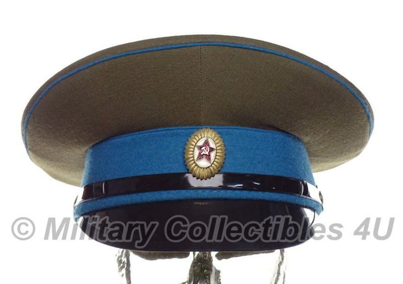 Onderzoek Aan boord Snel Russische leger platte pet bruin/blauw met blauwe bies - met insigne - maat  53 cm. - origineel | Platte Petten | Military Collectibles 4U