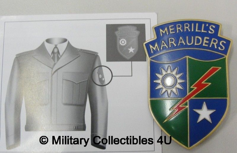 Special forces "merrils marauders" badge