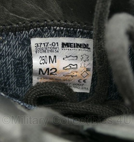 Defensie Meindl legerkisten M2 zwaarder gedragen maat 250M 39M origineel MEINDL Schoenen legerkisten Military Collectibles 4U