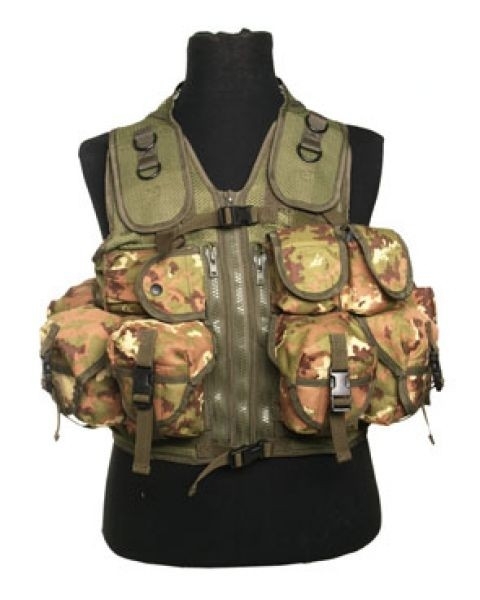 Tactical vest met 9 tassen - Vegetato WL
