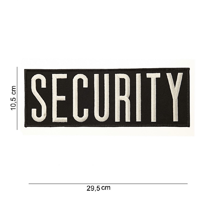 Uniform rug embleem - Security Extra Large - 29,5 x 10,5 cm Emblemen insignes - Stof - nieuw gemaakt Military Collectibles 4U