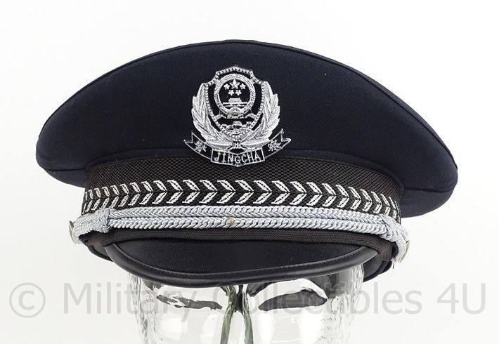 China Police cap Jing Cha police maat 58 origineel Platte