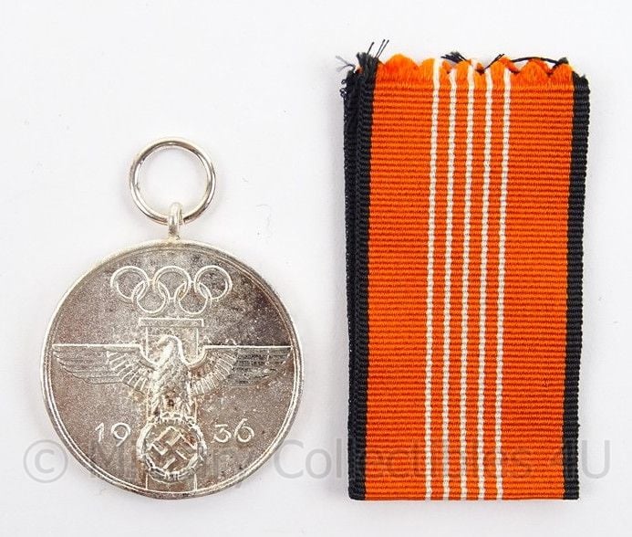 WO2 Duitse Olympischen Spielen 1936 medaille met lint ...