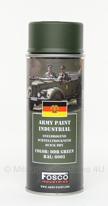 dutje Vliegveld Indica Spuitbus verf Fosco 400ml - DDR groen | (Spuit) verf | Military  Collectibles 4U