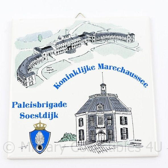 Kmar Koninklijke Marechaussee Paleisbrigade Soestdijk wandtegel - 15 x 15,5 cm - origineel