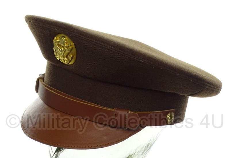 US Enlisted manschappen visor cap groen voor class A uniform - beste kwaliteit - 56 tm. 60 cm.
