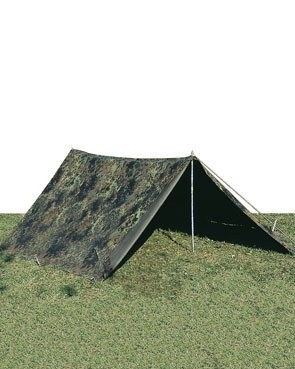 Bundeswehr flecktarn 2 persoons tent complete set 2 persoons Franse leger tent groen | Tenten | Military