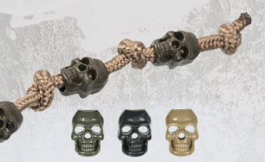 Wonderbaarlijk Koordstopper Skull doodskop Black (zonder veer) - 10 STUKS JY-17