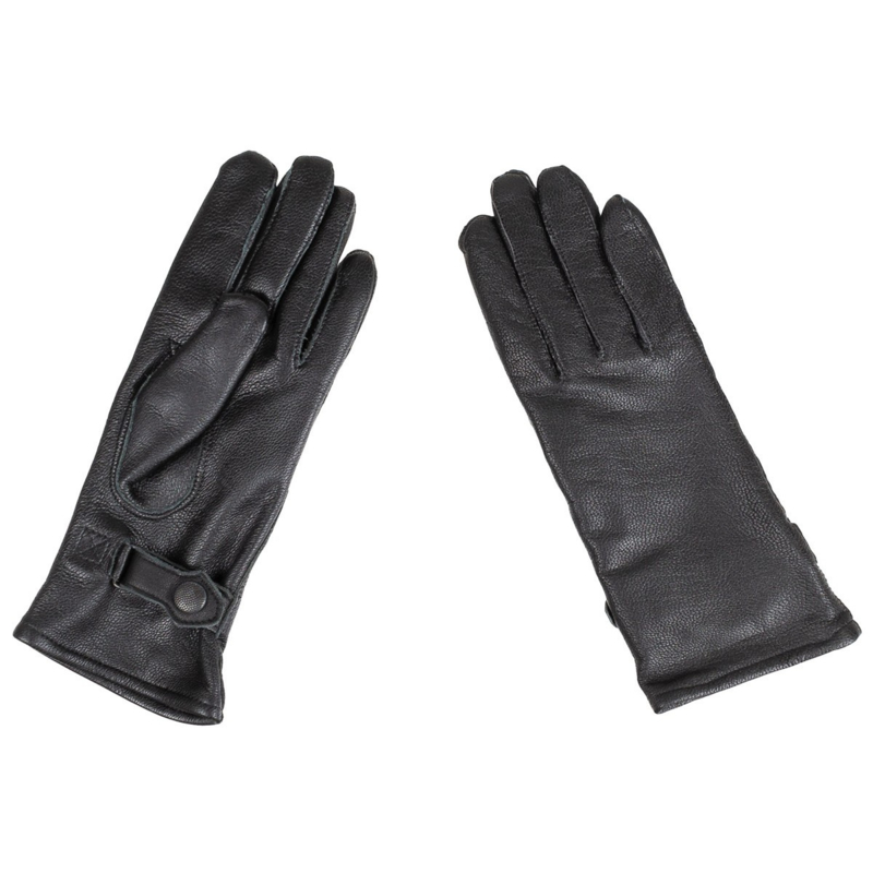 KL Nederlandse leger handschoenen riempje DAMES - zwart leer - NIEUW - maat 8 (vallen klein uit)- origineel | Handschoenen | Military Collectibles 4U