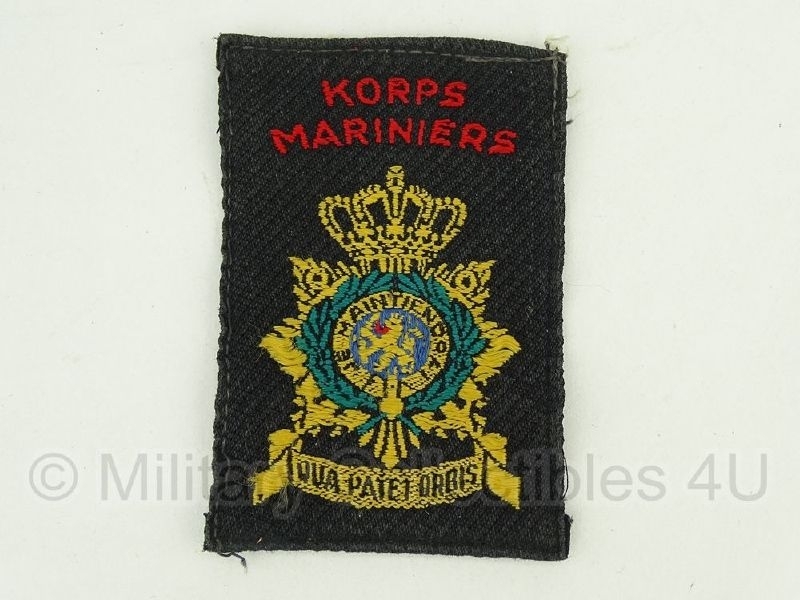 Korps Mariniers embleem - +/- 9 x 6 cm - origineel