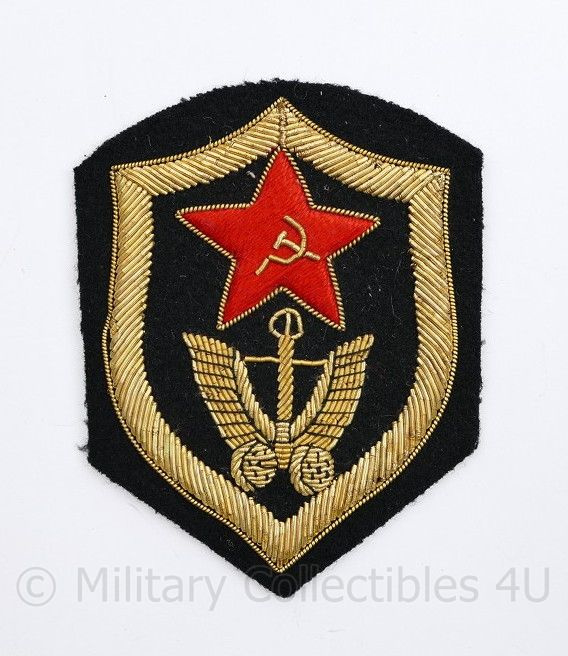 USSR Russische leger embleem Officier metaaldraad - 8,5 x 6,5 cm - origineel